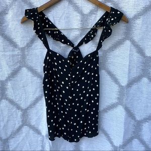 Madewell Frills Polka Dot Tank    🌵0
